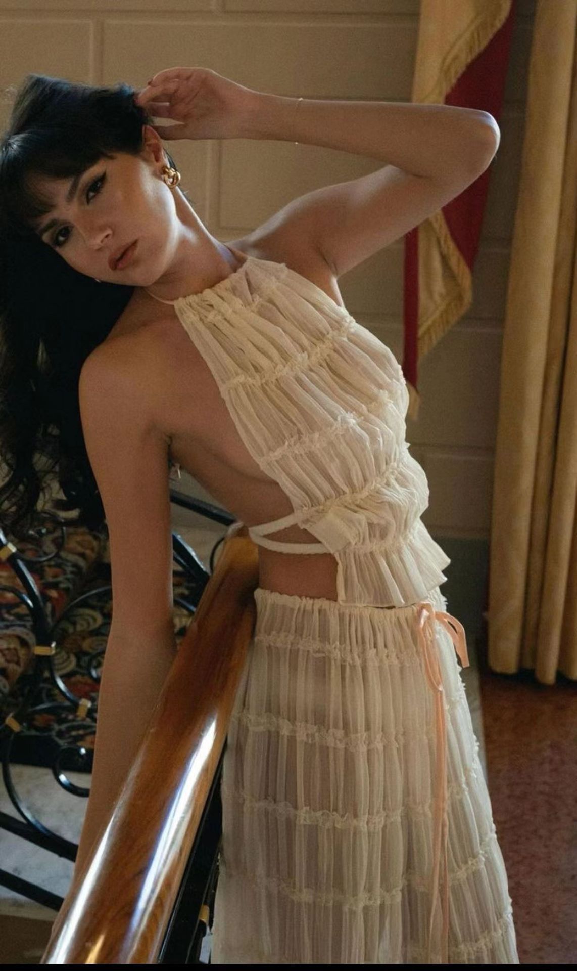 Set Elegante Top + Gonna Plissé